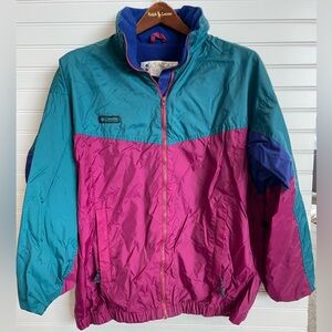 VTG  90s Columbia Sportswear Women’s Colorblock Jacket Size Large